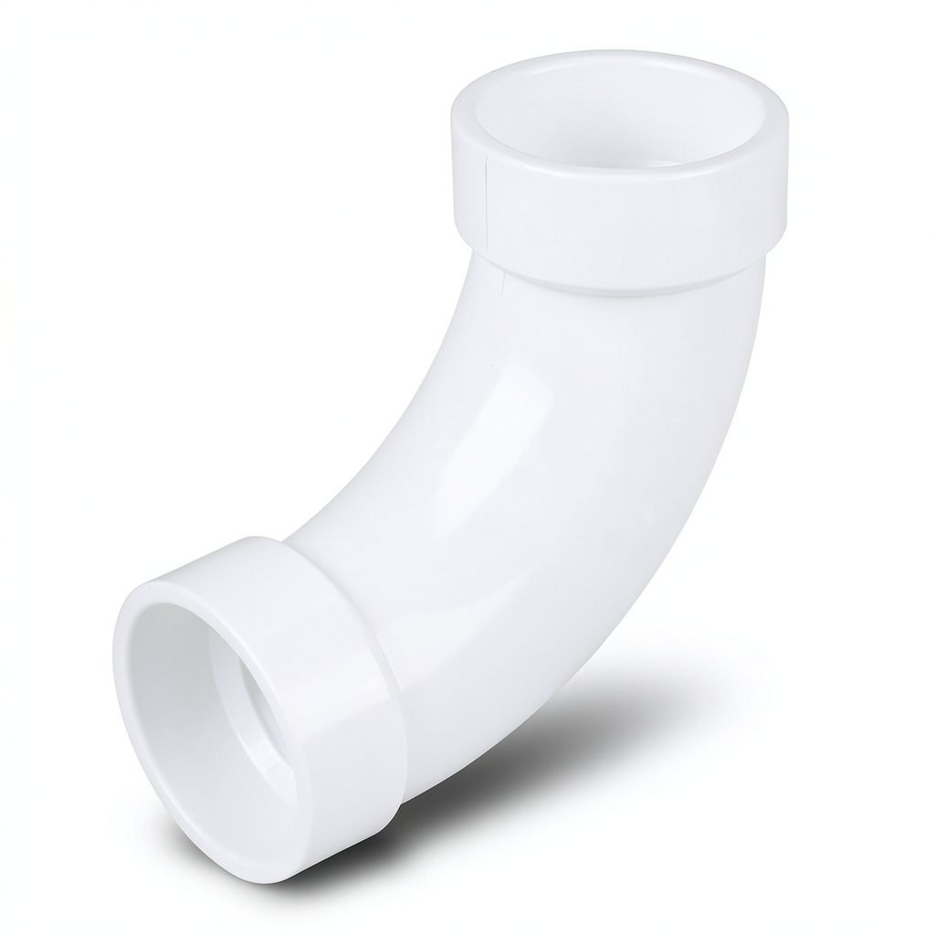 UPVC Elbow Long Radius 45° Outside Diameter 90 mm White Color | SAPPCO