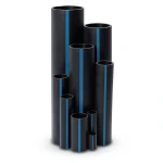 مواسير بلاستيك HDPE ضغط 16 بار PE 100 مقاس 250 مم سمك 27.9 مم لون اسود