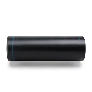 High Density Polyethylene Pipe Pressure 16 Bar PE 100 Size 400 mm Thickness 44.7 mm Black