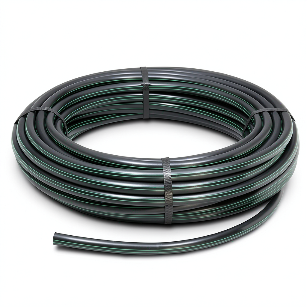 HDPE Coil Pipe Pressure 16 Bar PE 100 Size 16 mm Thickness 1.8 mm Black