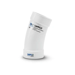 UPVC Elbow Long Radius 22.5° Outside Diameter 32 mm White Color | SAPPCO