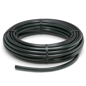 High Density Polyethylene Coil Pipe Pressure 16 Bar PE 100 Size 32 mm Thickness 3.6 mm Black
