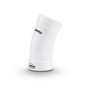 UPVC Elbow Long Radius 22.5° Outside Diameter 50 mm White Color | SAPPCO