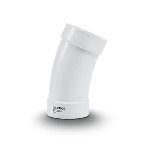 UPVC Elbow Long Radius 22.5° Outside Diameter 63 mm White Color | SAPPCO