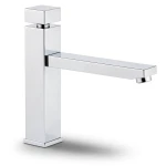 Italian Automatic Jacuzzi Brass Washbasin Mixer, Chrome, Square Shape