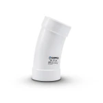 UPVC Elbow Long Radius 22.5° Outside Diameter 90 mm White Color | SAPPCO