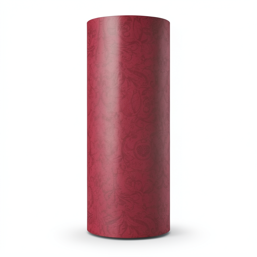 Pattern Wall Covering Red Color, 0.53 m x 10 m, Model 17822