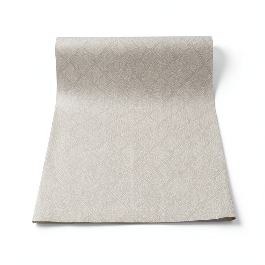 Italian Wallpaper Patterned Design Beige Color, Size 10m x 1.06m, Model 72927