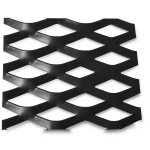 Hot Rolled Black Steel Expanded Metal Mesh Thickness 1.5 mm Width 1.22 m Length 2 m