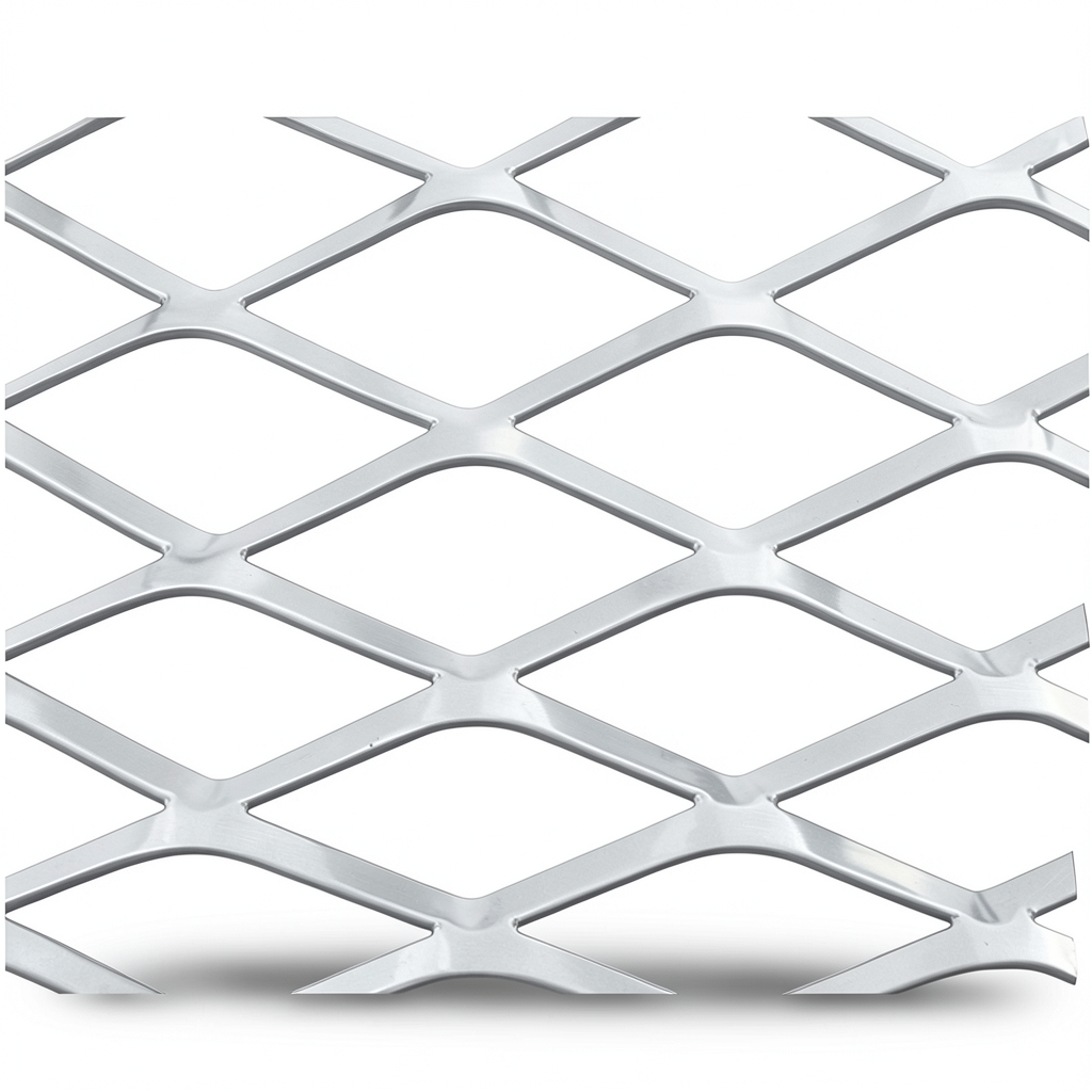 Aluminum Expanded Metal Mesh Thickness 1.4 mm Width 1.22 m Length 2 m