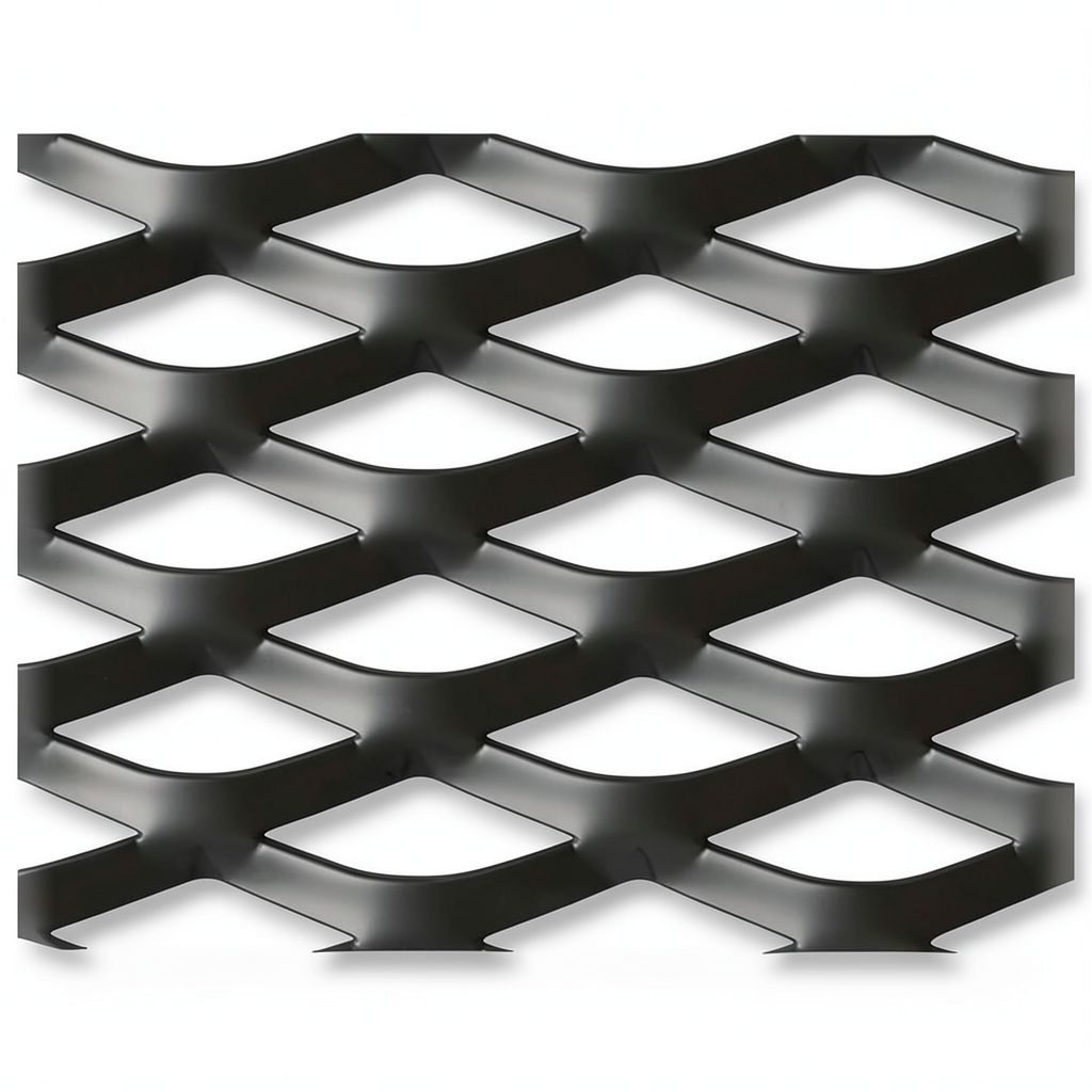 Hot Rolled Black Steel Expanded Metal Mesh Thickness 1.5 mm Width 1.22 m Length 6 m