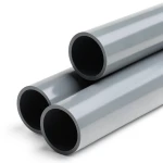 أنابيب بلاستيك UPVC ضغط 6 بار مقاس 4 إنش سمك 4 مم لون رمادي غامق