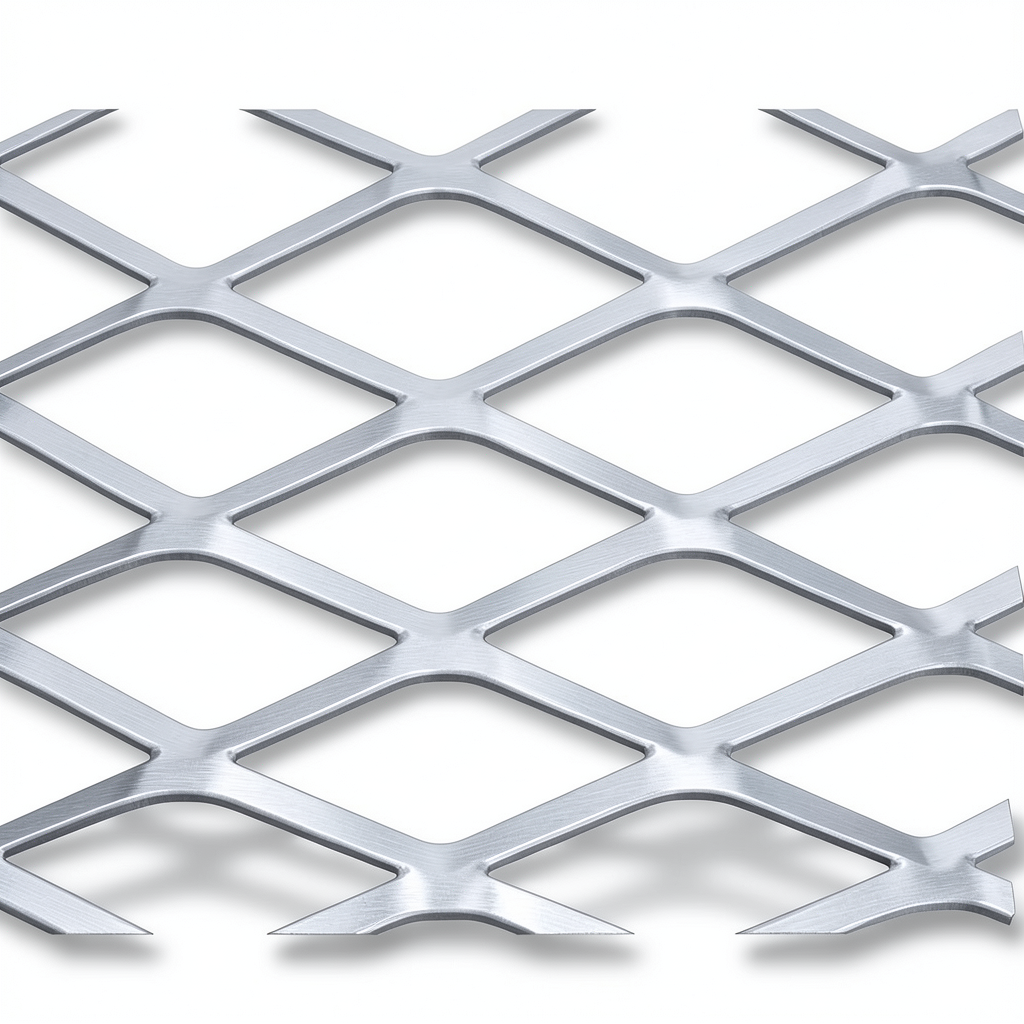 Aluminum Expanded Metal Mesh Thickness 1.4 mm Width 1.22 M Length 4 M