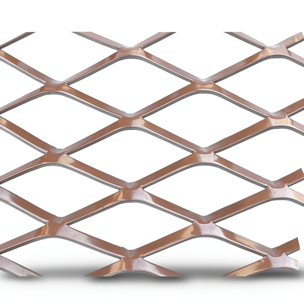Aluminum Expanded Metal Mesh Thickness 1.4 mm Width 1.22 m Length 6 m