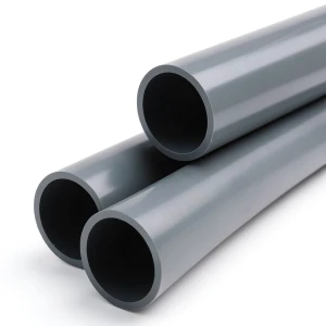UPVC Plastic Pipe PN 9 Bar Size 2 inch Thickness 3 mm Dark Gray