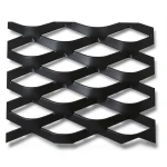 Hot Rolled Black Steel Expanded Metal Mesh Thickness 1.7 mm Width 1.22 m Length 2 m
