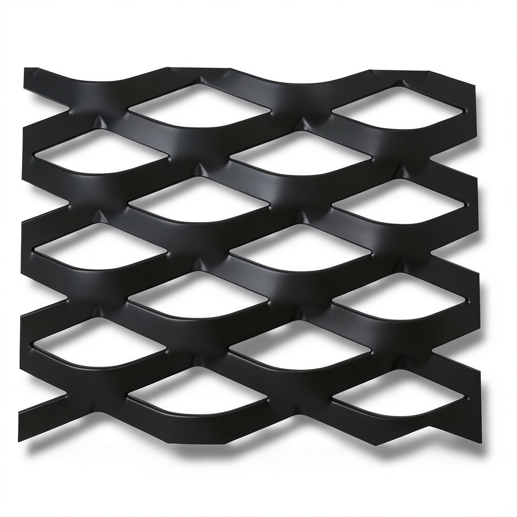 Hot Rolled Black Steel Expanded Metal Mesh Thickness 1.7 mm Width 1.22 m Length 2 m