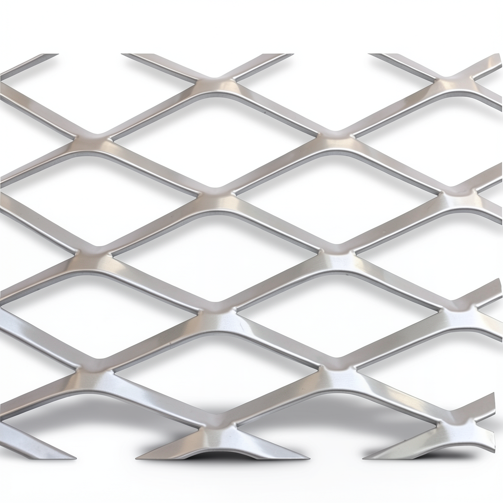 Aluminum Expanded Metal Mesh Thickness 1.5 mm Width 1.22 M Length 1 M