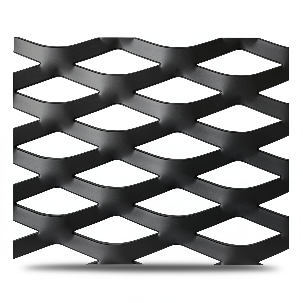 Hot Rolled Black Steel Expanded Metal Mesh Thickness 1.7 mm Width 1.22 m Length 3 m