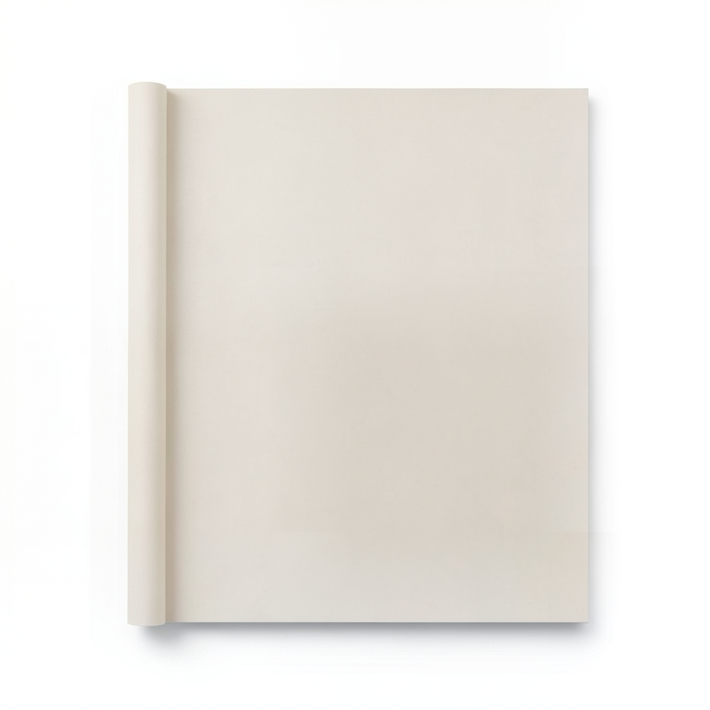 Plain Wallpaper 5m x 0.53m Light Beige, Model 221058