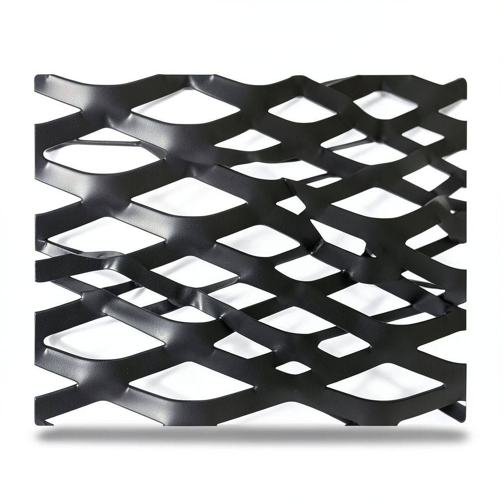 Hot Rolled Black Steel Expanded Metal Mesh Thickness 1.7 mm Width 1.22 m Length 6 m