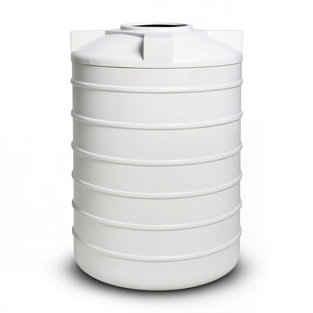 Water Tank 6000 Liter Capacity Polyethylene Vertical, Diameter 1900 mm