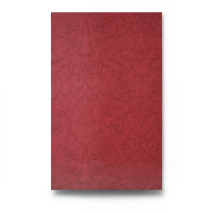 ورق جداري تصميم نقشات لون أحمر طول 0.53 م، عرض 10م، موديل 17822