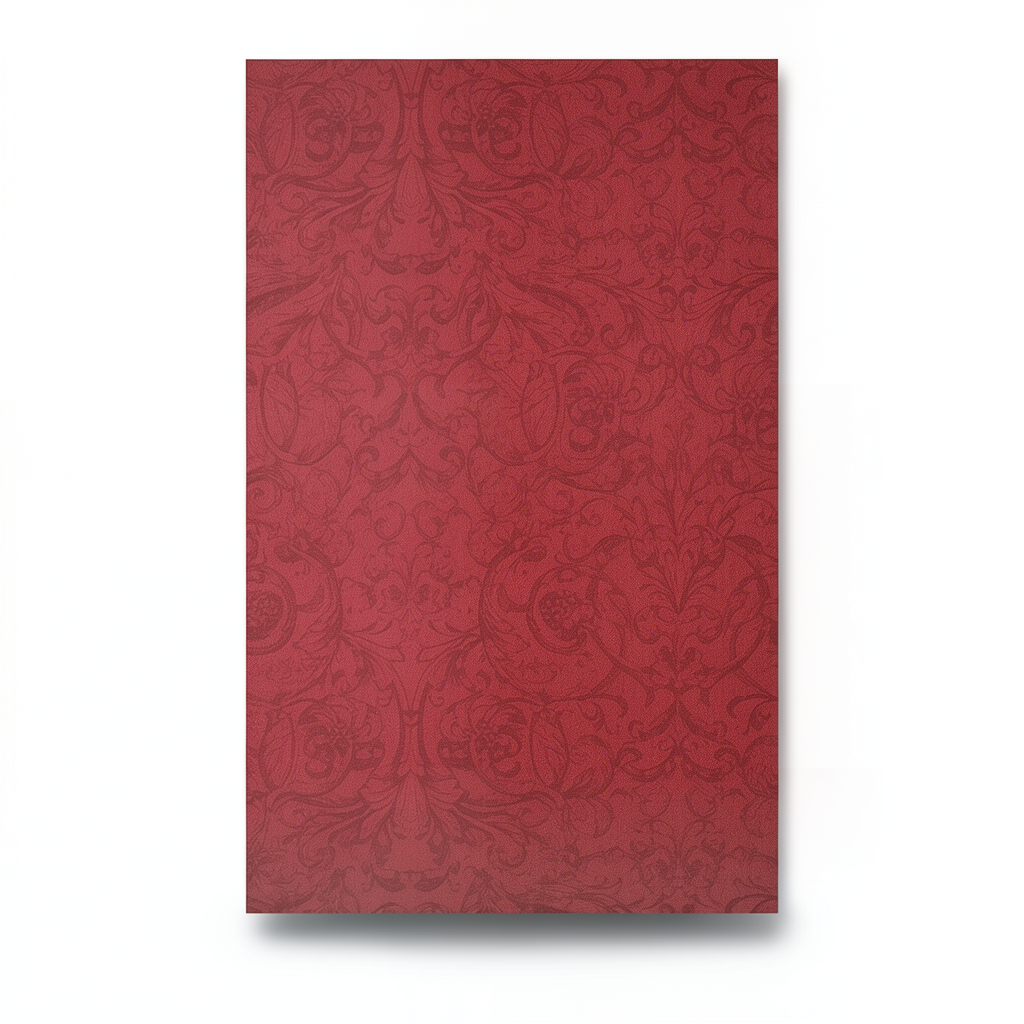 Pattern Wall Covering Red Color, 0.53 m x 10 m, Model 17822