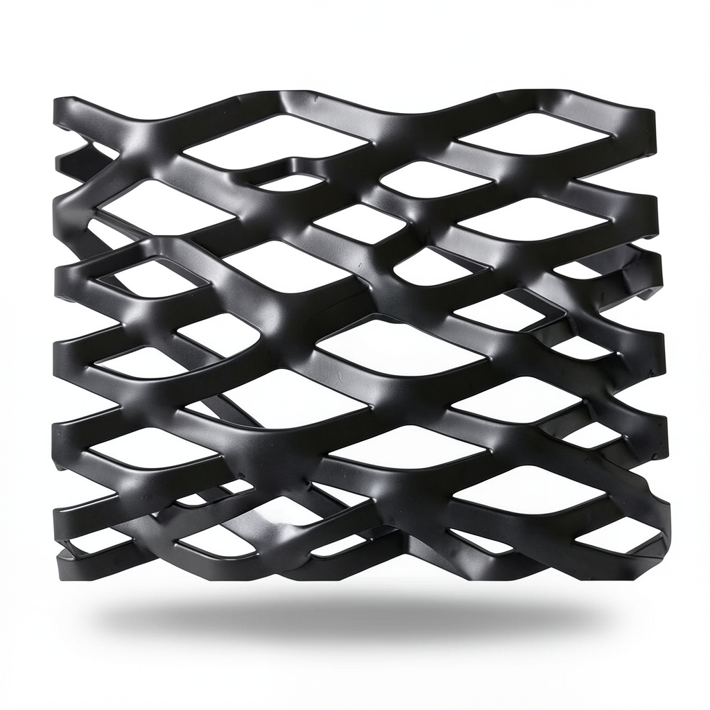 Hot Rolled Black Steel Expanded Metal Mesh Thickness 1.8 mm Width 1.22 m Length 3 m