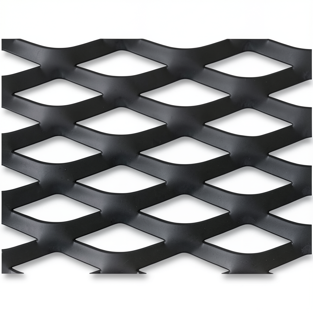 Hot Rolled Black Steel Expanded Metal Mesh Thickness 1.8 mm Width 1.22 m Length 5 m