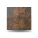 Porcelain Floors 20 mm Height 60x60 cm Size Matt Rust Color, Canyon Model