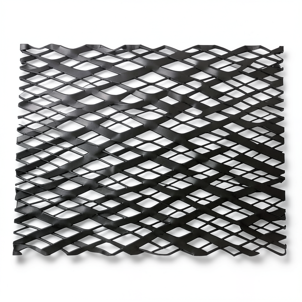 Hot Rolled Black Steel Expanded Metal Mesh Thickness 1.5 mm Width 1.22 m Length 3 m