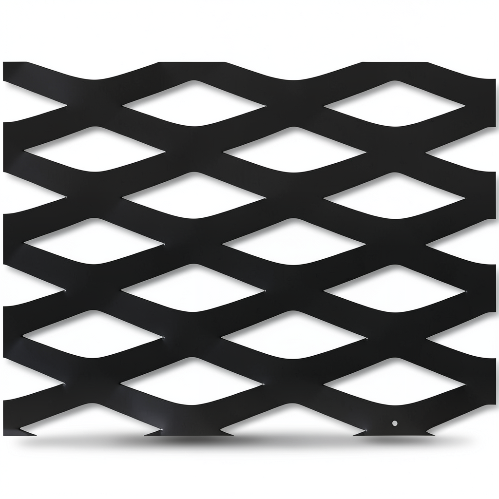 Hot Rolled Black Steel Expanded Metal Mesh Thickness 1.5 mm Width 1.22 m Length 6 m