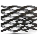 Hot Rolled Black Steel Expanded Metal Mesh Thickness 1.5 mm Width 1.22 m Length 7 m