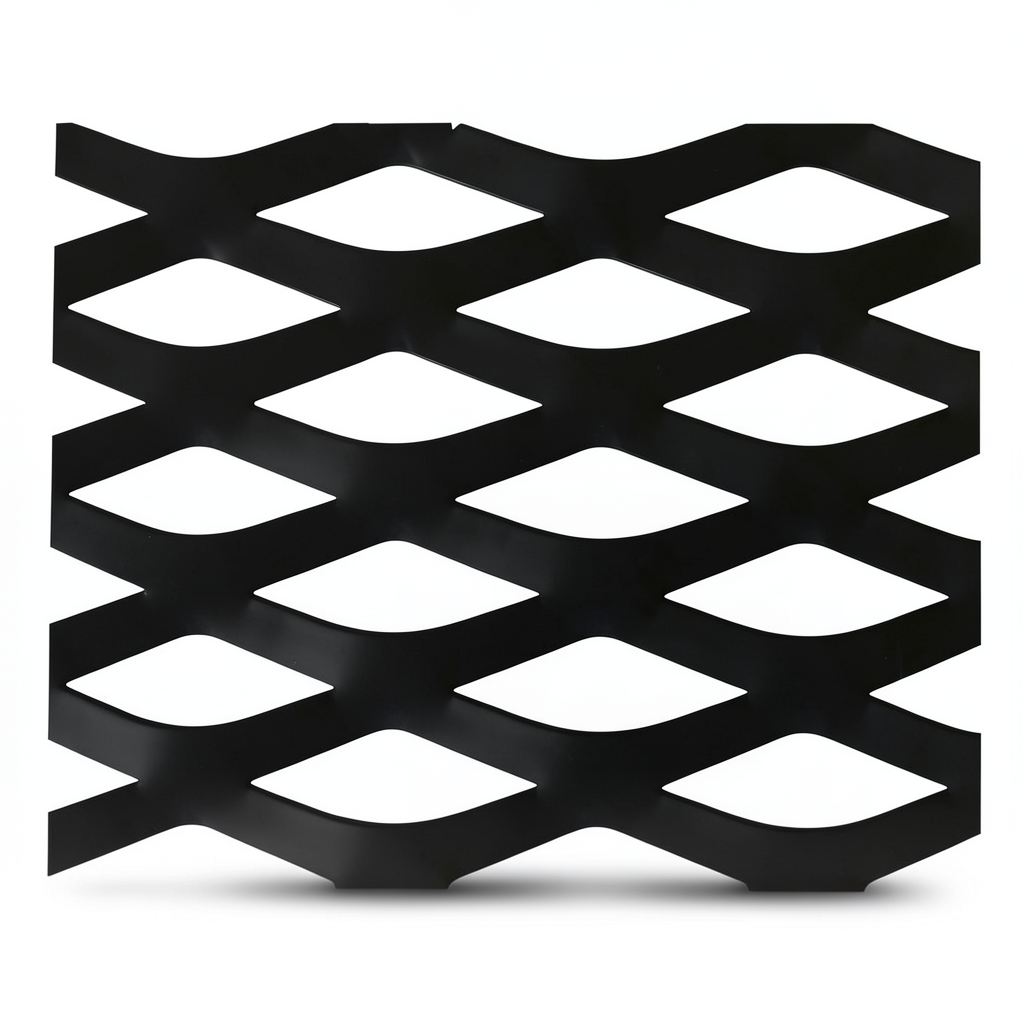 Hot Rolled Black Steel Expanded Metal Mesh Thickness 1.7 mm Width 1.22 m Length 1 m