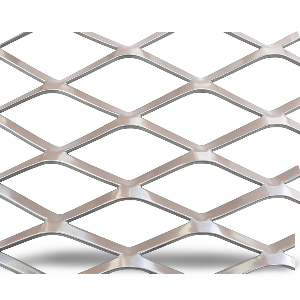 Aluminum Expanded Metal Mesh Thickness 1.5 mm Width 1.22 m Length 6 m