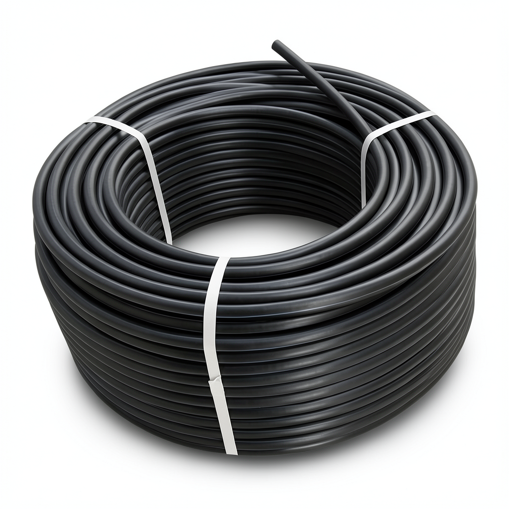 HDPE Plastic Coil Pipe Nominal Pressure 12.5 Bar PE 100 OD 140 mm SDR 11 Black