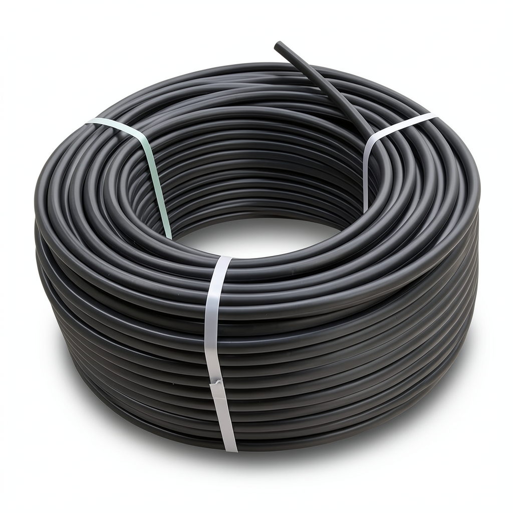 لفة أنابيب HDPE ضغط 12.5 بار PE 100 قطر خارجي 110 مم SDR 11 لون أسود