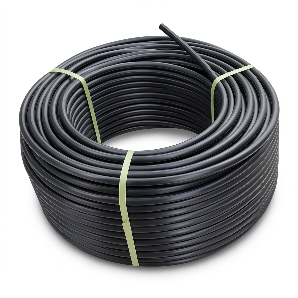 لفة أنابيب بلاستيك HDPE ضغط 15.6 بار PE 100 قطر خارجي 32 مم SDR 9 لون أسود