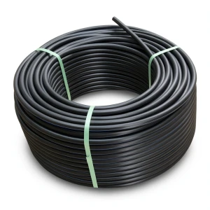 لفة أنابيب HDPE ضغط اسمي 15.6 بار PE 100 قطر خارجي 50 مم SDR 9 لون أسود