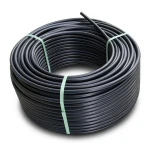HDPE Plastic Coil Pipe Nominal Pressure 15.6 Bar PE 100, 63 mm SDR 9 Black