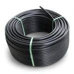 HDPE Plastic Coil Pipe PN 15.6 Bar PE 100 OD 75 mm SDR 9 Black