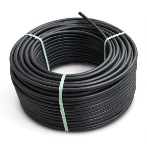 لفة أنابيب HDPE ضغط 15.6 بار PE 100، قطر خارجي 160 مم، SDR 9 أسود