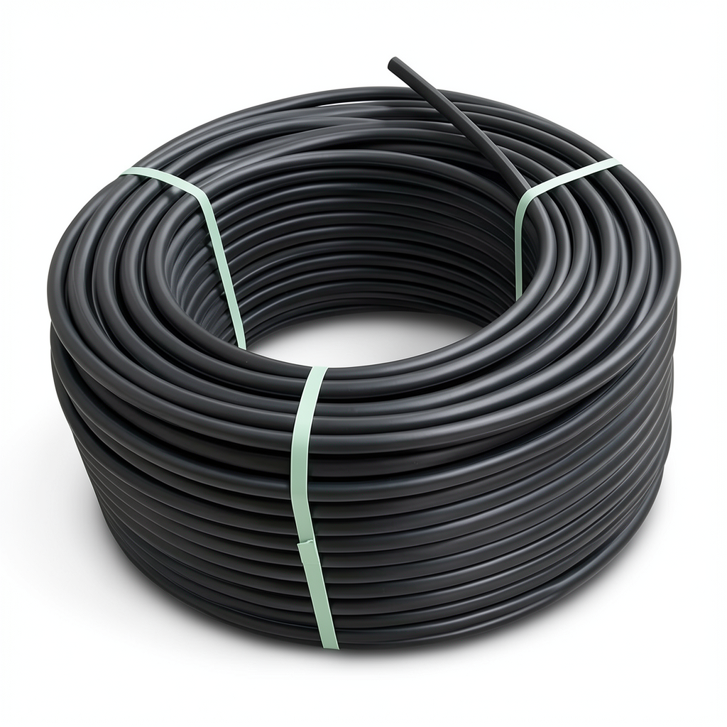 لفة أنابيب HDPE ضغط 15.6 بار PE 100، قطر خارجي 160 مم، SDR 9 أسود