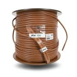 Heat Resistant Single Core Solid Copper Cable PVC 90 ºC 1 mm² 300/500 Volt 300 Feet Brown | Al Fanar