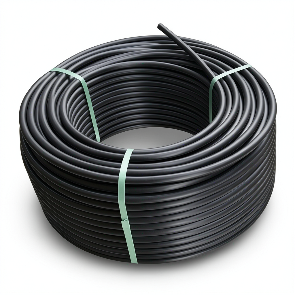 لفة أنابيب بلاستيك HDPE ضغط 19.2 بار [PE 100] قطر خارجي 32 مم SDR 7.4 لون أسود