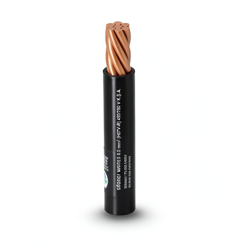 Single Core Stranded Copper Cable PVC 70ºC Insulation 2.5 mm² 450/750 Volt 300 Feet Black | Al Fanar