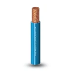 كابل نحاس مجدول أحادي النواة معزول PVC 70º شركة الفنار مقاس 2.5 مم² 450/750 فولت طول 300 قدم أزرق | شركة الفنار
