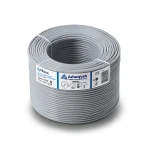لفة سلك مفرد 16 AWG نحاس مجدول عزل PVC +105°C رمادي، 1000 فولت، طول 2500 قدم | شركة كابلات الشرقية للصناعة