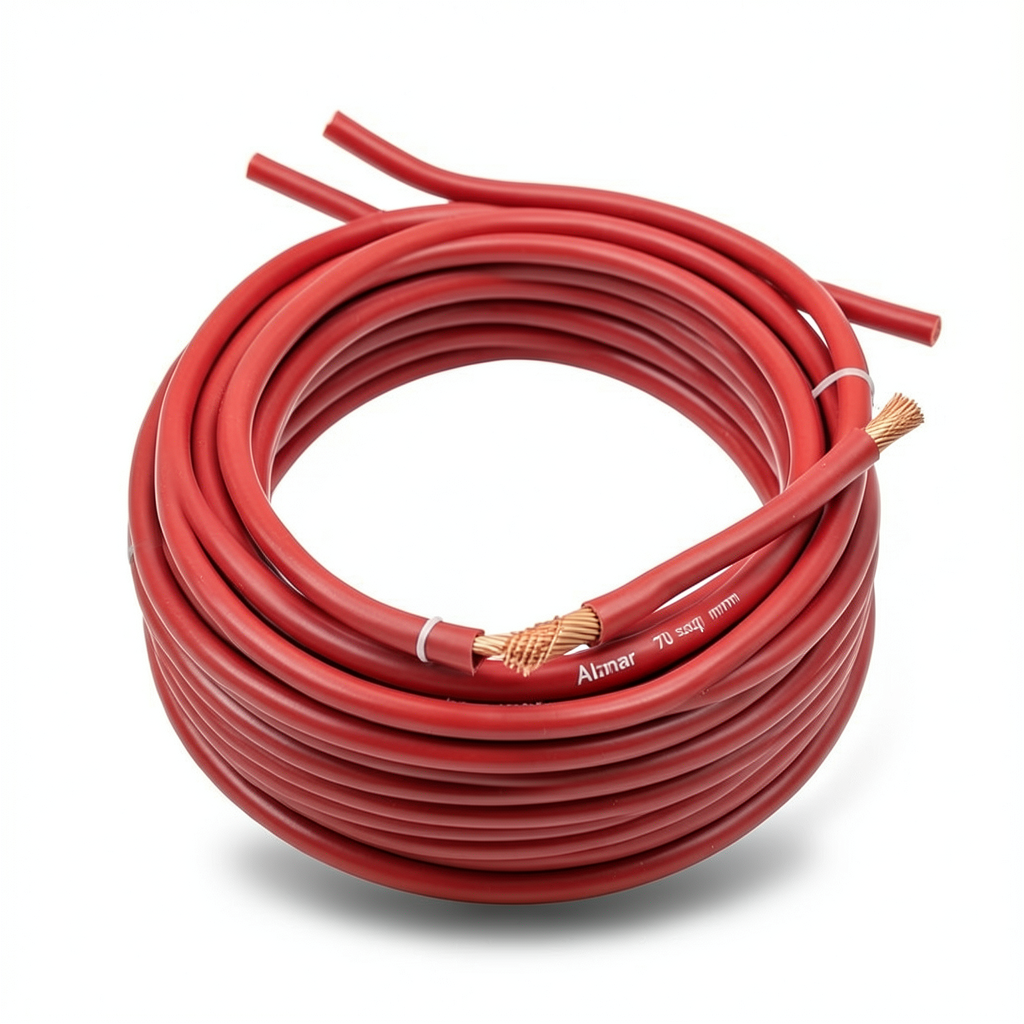 لفة سلك نحاس مرن معزول PVC مقاس 70 mm2، 450/750 فولت | شركة الفنار